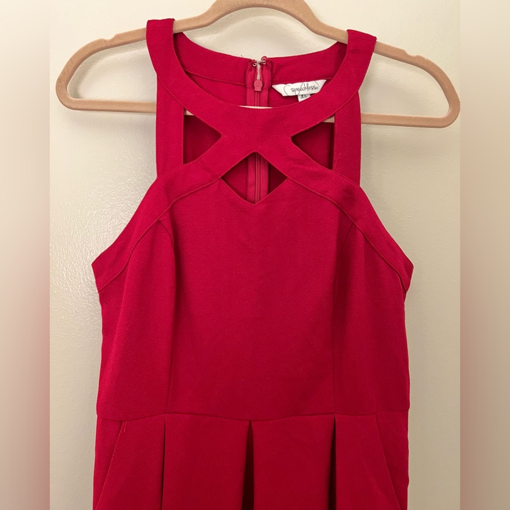Halter Red Dress - Picture 2 of 8